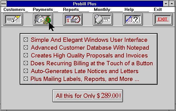 The Billing Software Screenshot